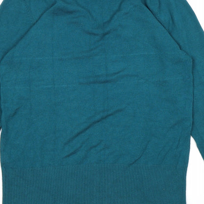 BHS Womens Blue  Knit Pullover Jumper Size 10