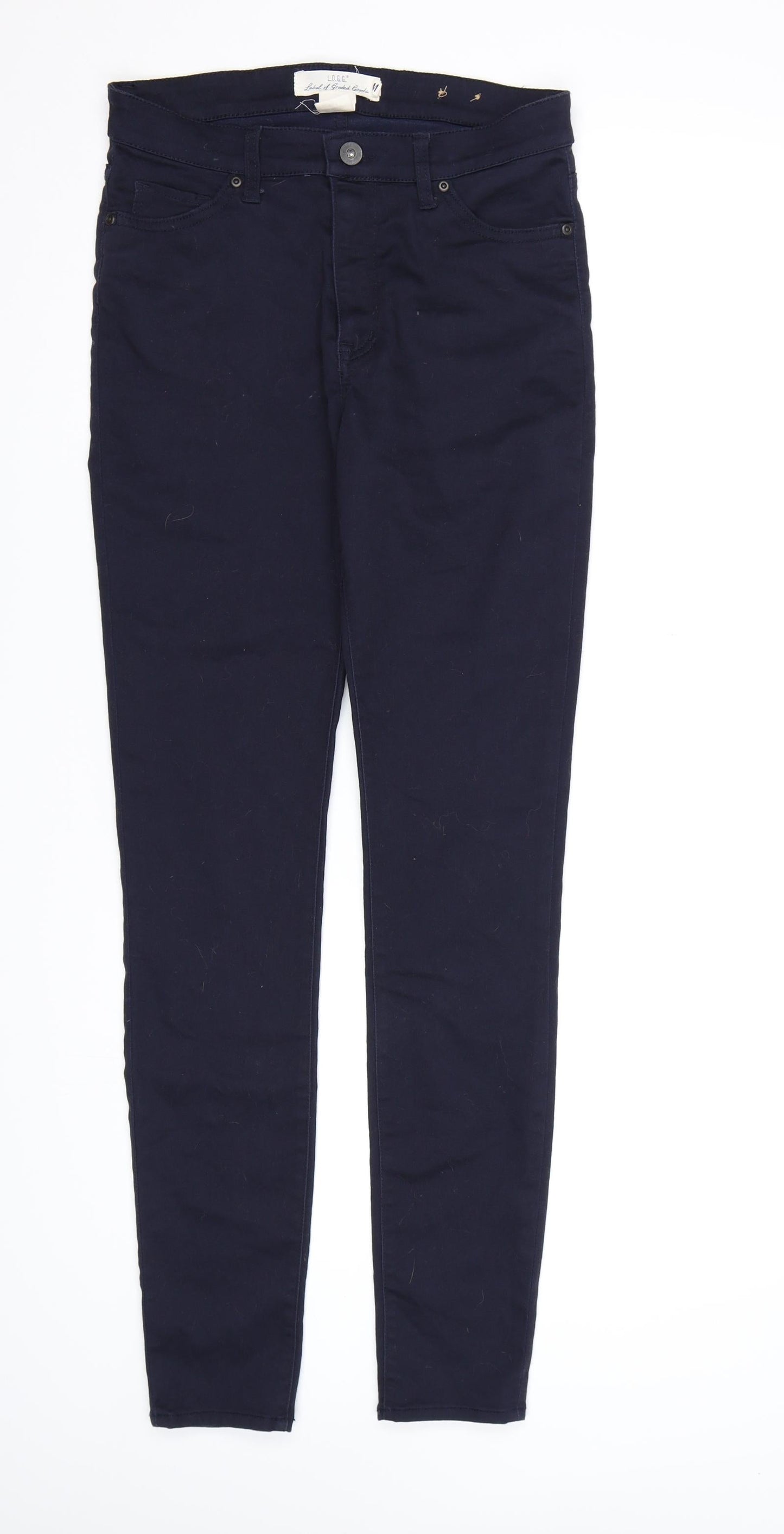 Womens UK Size 10 H&M Regular Fit Skinny Blue Jeans