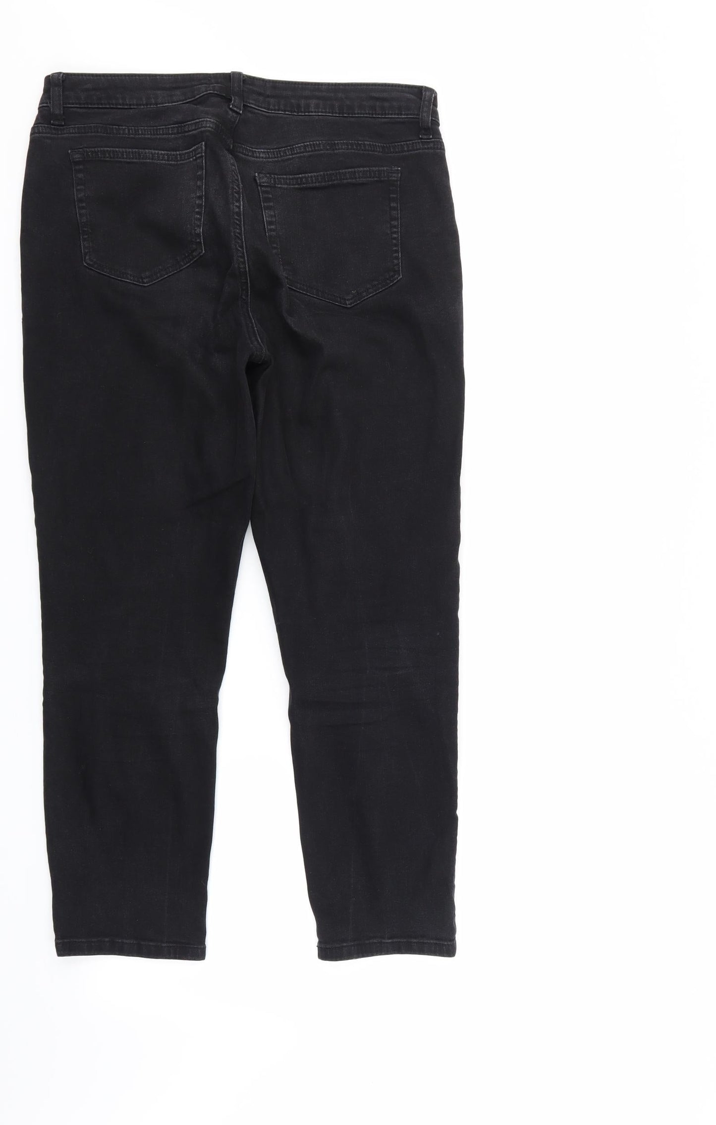 Taylor Womens Black  Denim Straight Jeans Size 8 L28 in