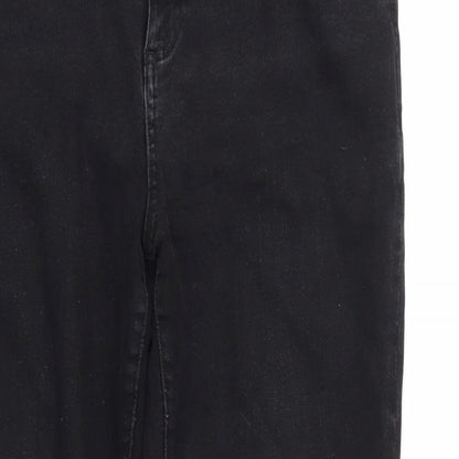 Taylor Womens Black  Denim Straight Jeans Size 8 L28 in
