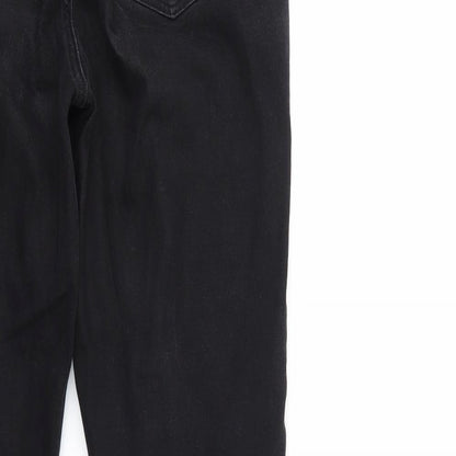 Taylor Womens Black  Denim Straight Jeans Size 8 L28 in