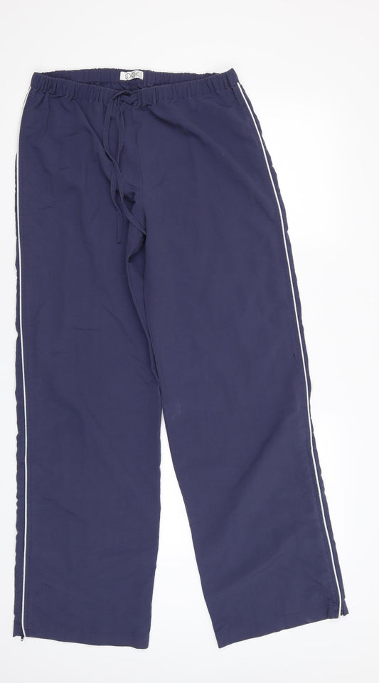Womens UK Size 12 Look Regular Fit Sweatpants Blue Trousers