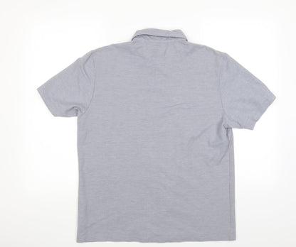 Mens UK Size M Burton Grey  Button-Up Short Sleeve Casual Shirt