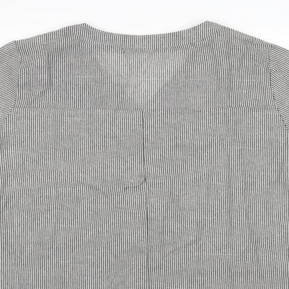 SheIn Womens Multicoloured Striped  Tunic Blouse