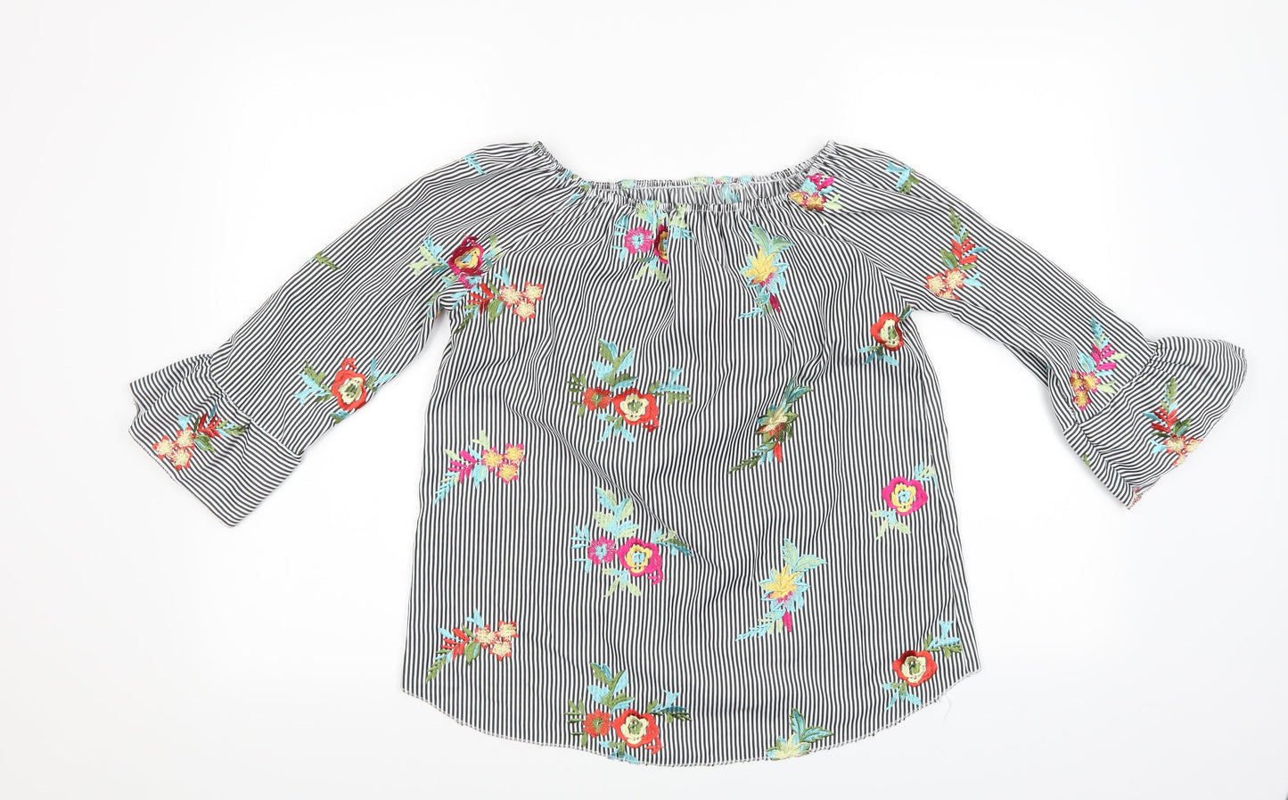 Womens UK Size  Preworn Multicoloured Basic Blouse