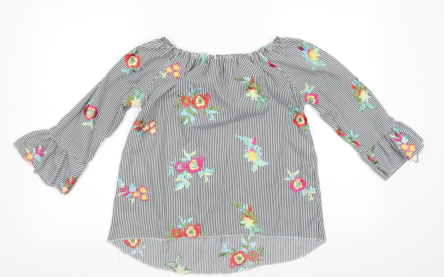 Womens UK Size  Preworn Multicoloured Basic Blouse