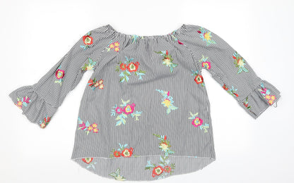 Womens UK Size  Preworn Multicoloured Basic Blouse