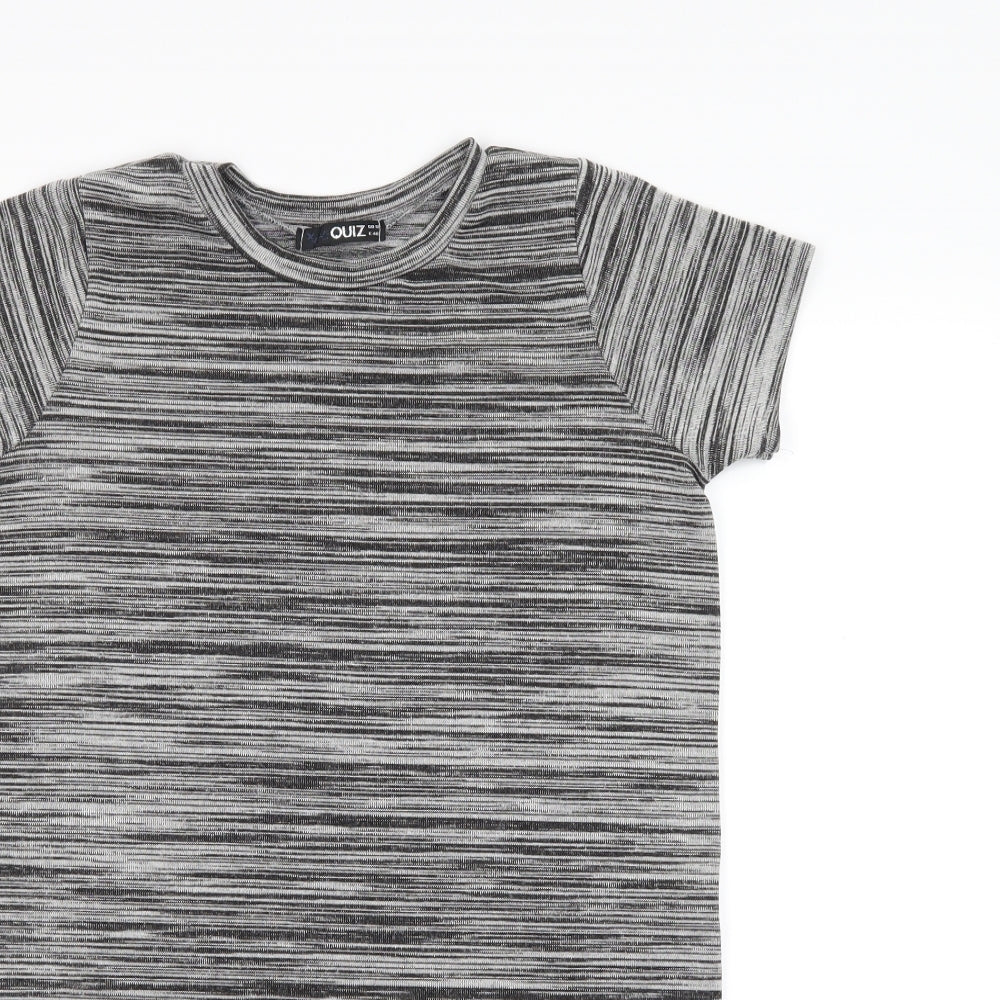 Quiz Womens Grey   T-Shirt Dress  Size 12