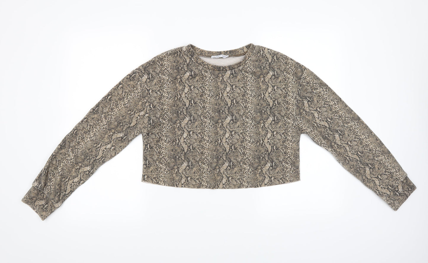 Zara Womens Multicoloured Animal Print  Pullover Jumper Size S  - cropped