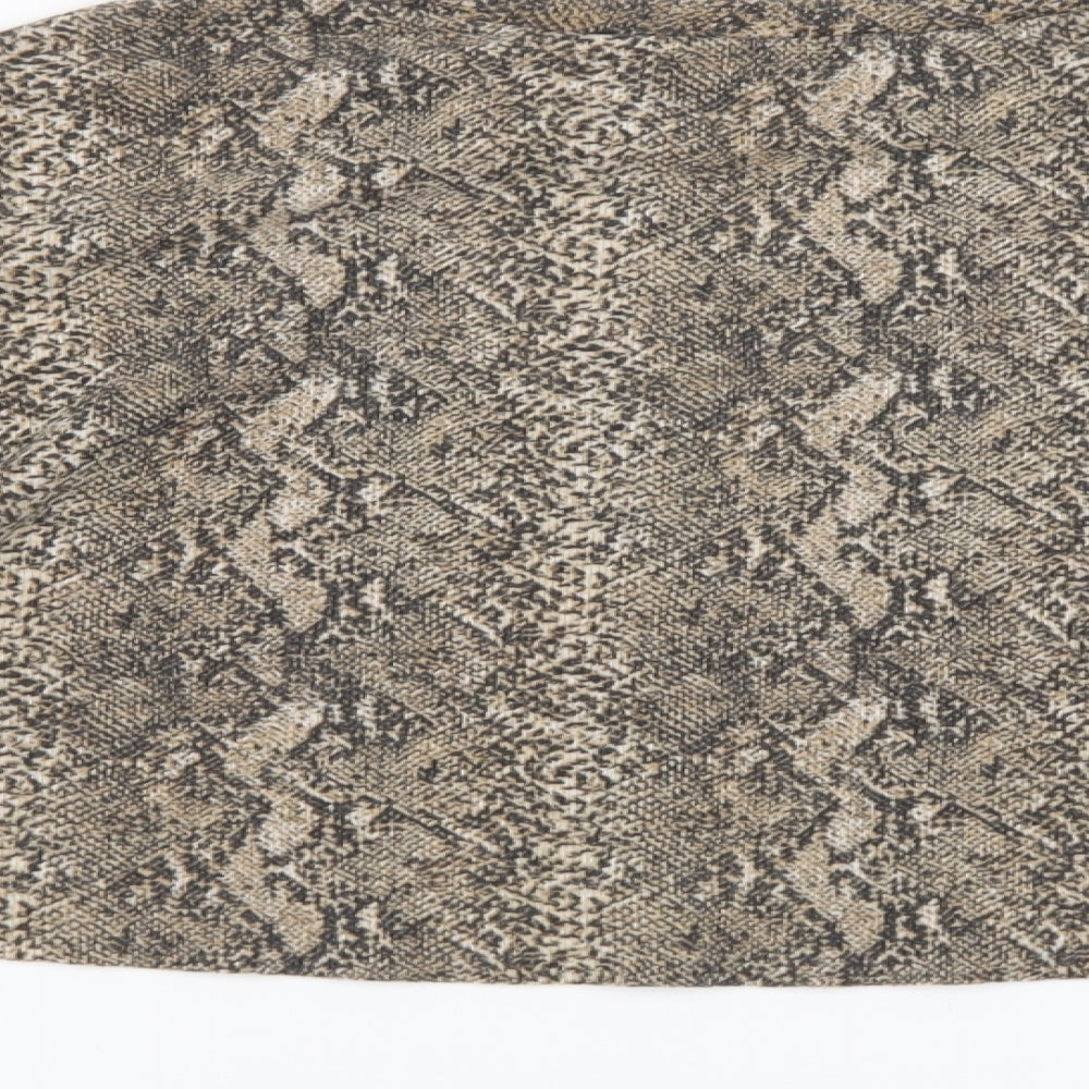 Zara Womens Multicoloured Animal Print  Pullover Jumper Size S  - cropped