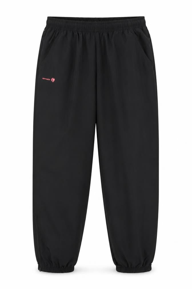 Mens UK Size 28 in Preworn Regular Fit Windbreaker Black Trousers