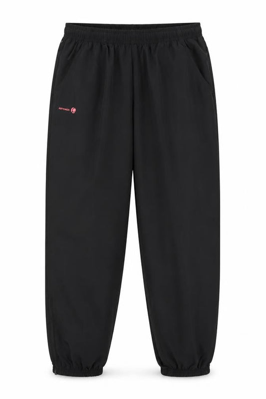 Mens UK Size 28 in Preworn Regular Fit Windbreaker Black Trousers
