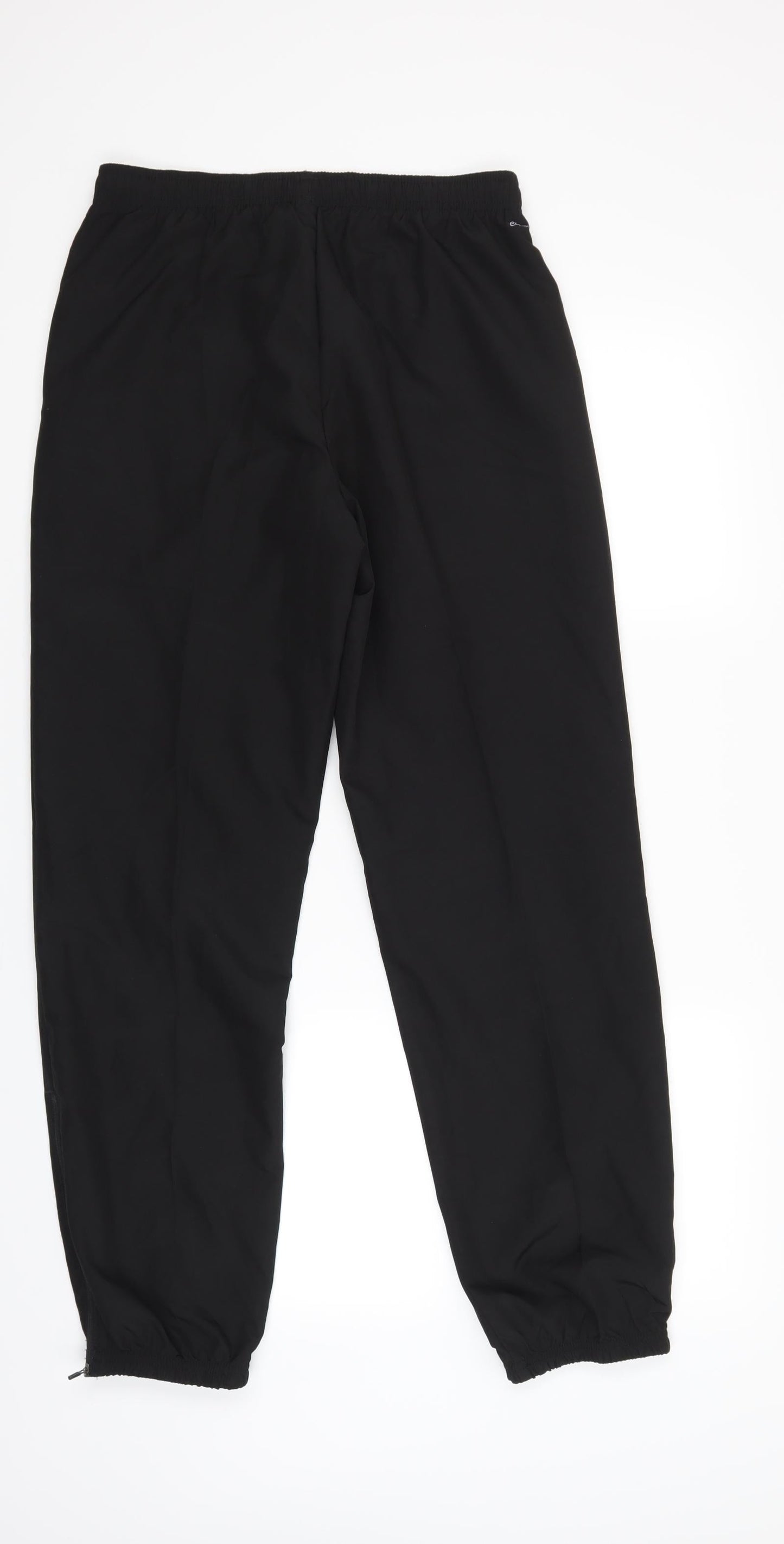 Preworn Mens Black   Windbreaker Trousers Size 28 in L30 in - Elastic Waist