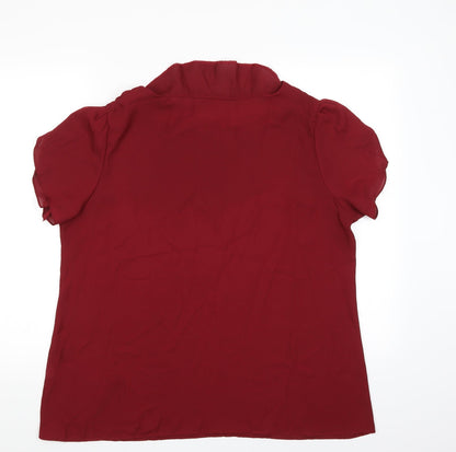 Preworn Womens Red   Basic Blouse