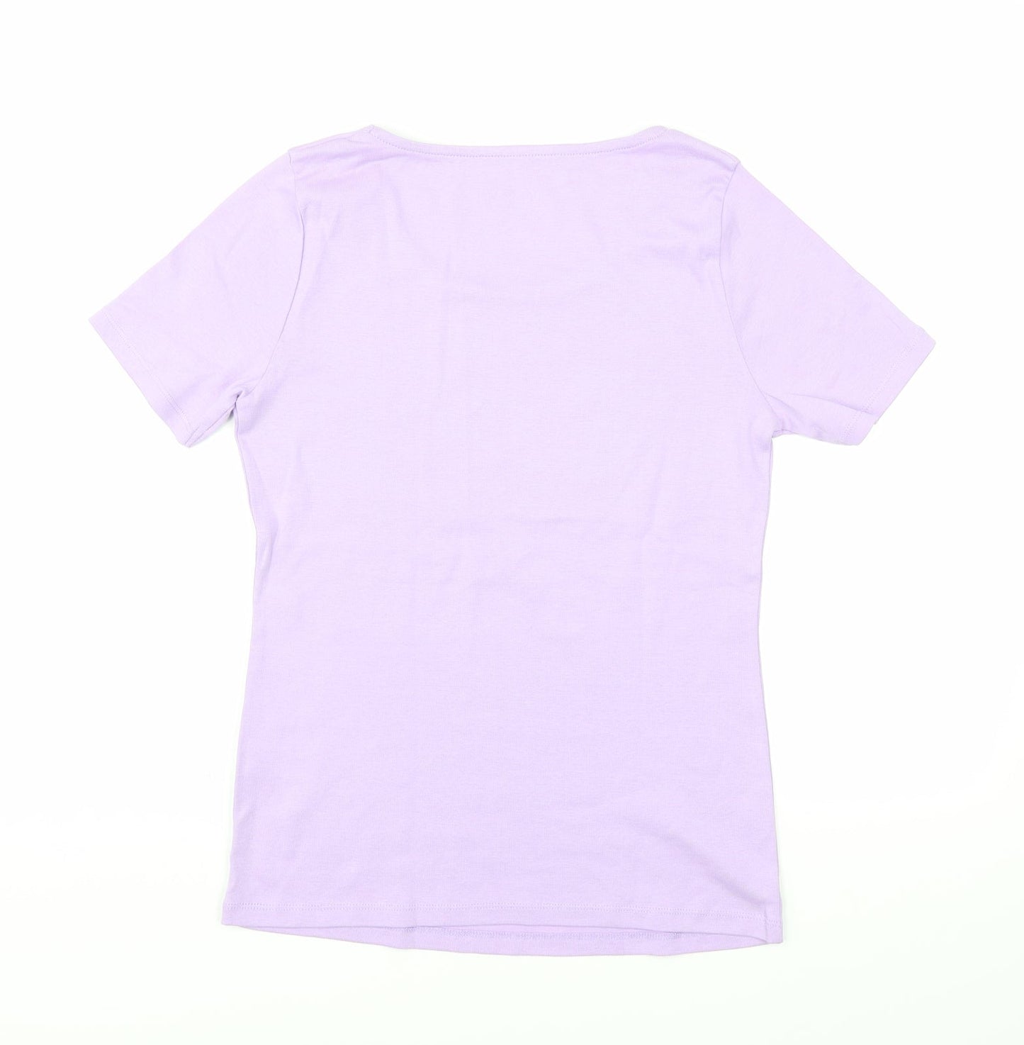 Womens UK Size 10 love tees Purple Basic T-Shirt