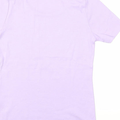 Womens UK Size 10 love tees Purple Basic T-Shirt