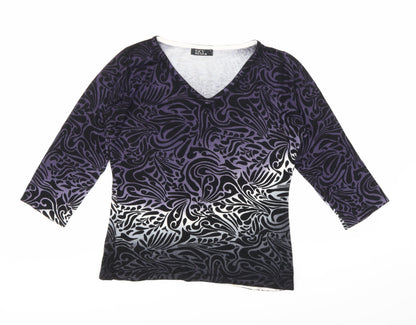 Womens UK Size One Size Sky Designs Purple Basic T-Shirt