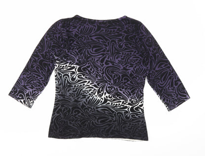 Womens UK Size One Size Sky Designs Purple Basic T-Shirt