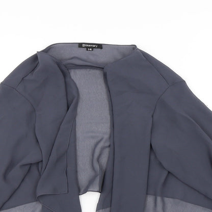 Likemary Womens Grey   Cardigan Jumper Size 14