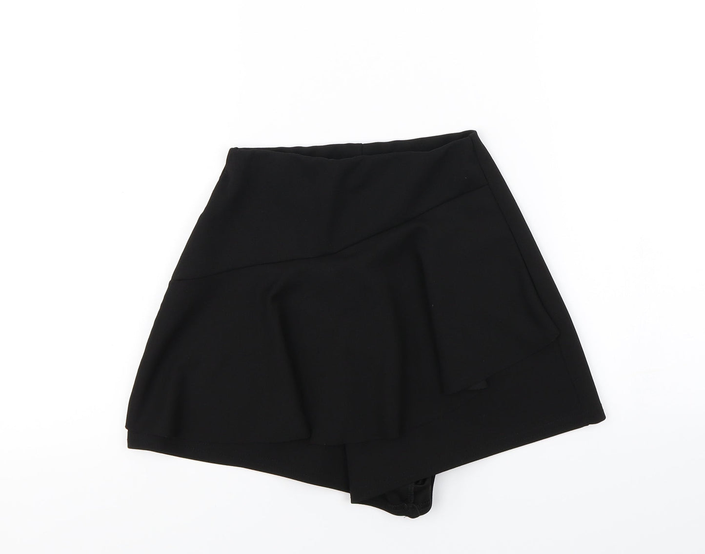 Pretty Little Thing Womens Black   Wrap Shorts Size 4 - skort