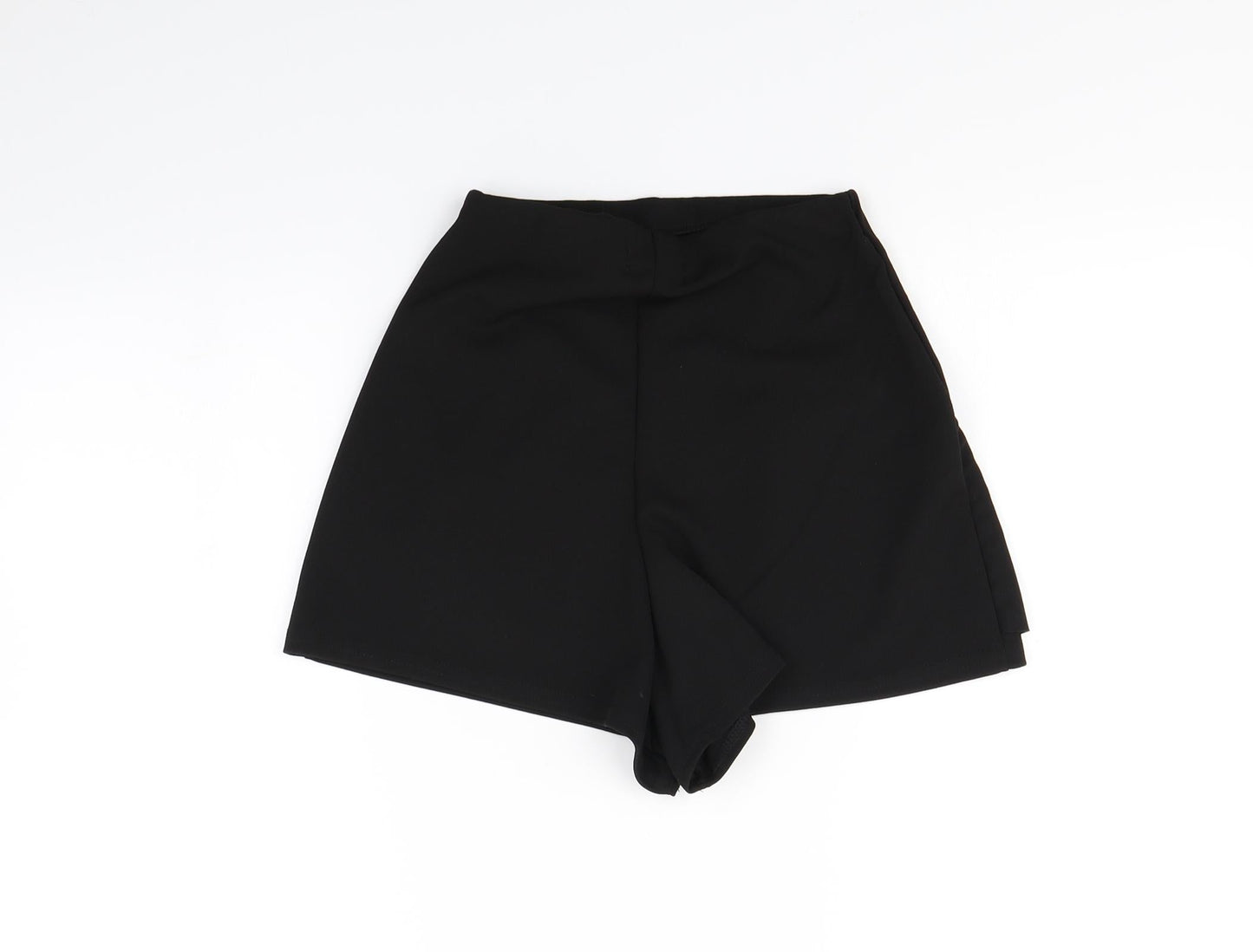 Pretty Little Thing Womens Black   Wrap Shorts Size 4 - skort