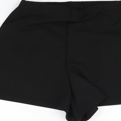 Pretty Little Thing Womens Black   Wrap Shorts Size 4 - skort