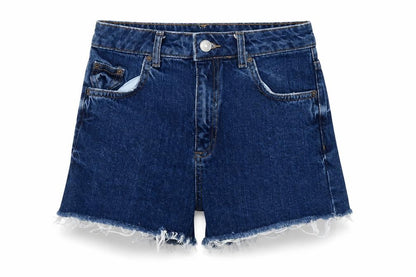 Womens UK Size 6 Topshop Regular Fit Cut-Off Shorts