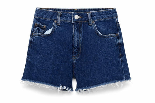 Womens UK Size 6 Topshop Regular Fit Cut-Off Shorts