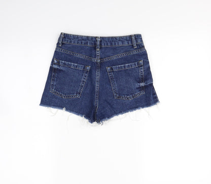 Topshop Womens Blue   Cut-Off Shorts Size 6