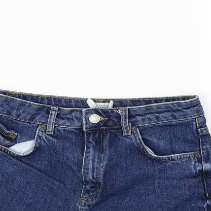 Topshop Womens Blue   Cut-Off Shorts Size 6