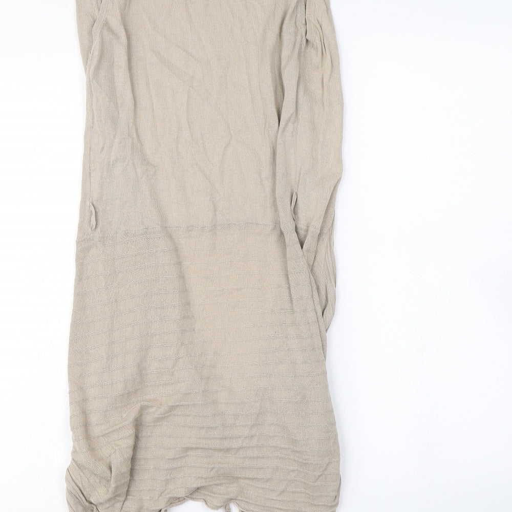 Preziosa Womens Beige   Cardigan Jumper Size S