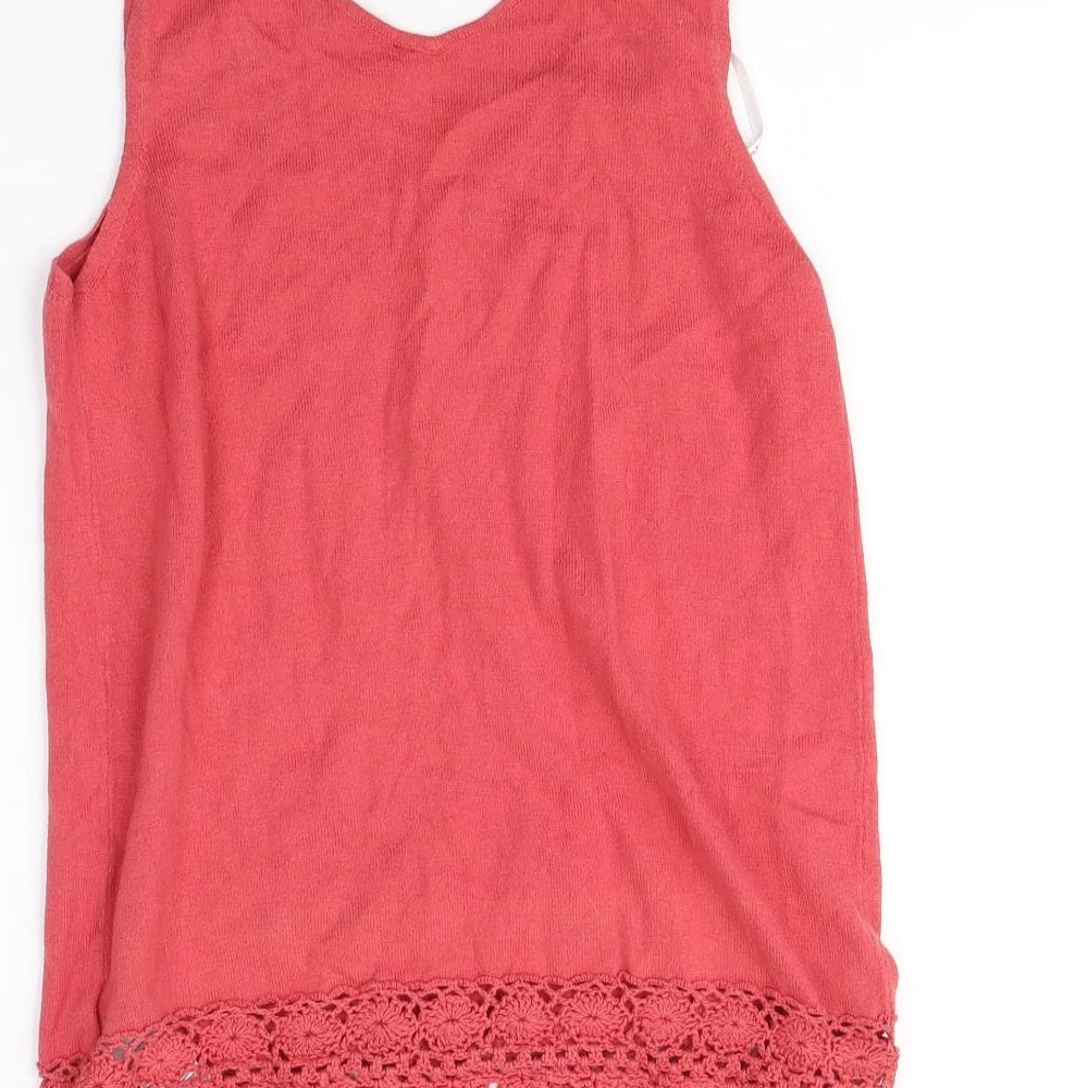 Womens UK Size 10 Dorothy Perkins Ivory Basic Tank