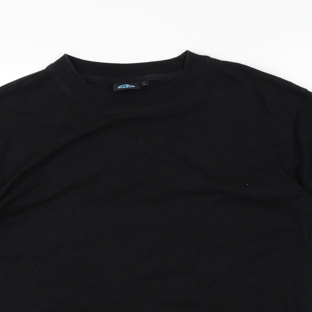 Rigour Mens Black    T-Shirt Size L