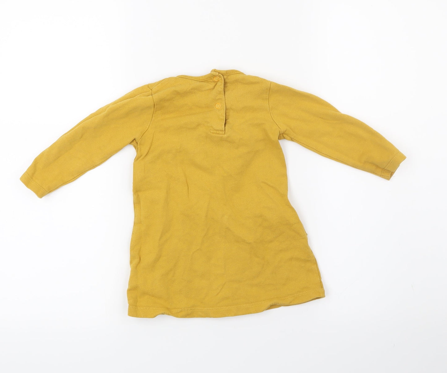 TU Girls Yellow   Shirt Dress  Size 12-18 Months