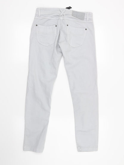 Womens UK Size 8 Stradivarius Regular Fit Skinny Grey Jeans