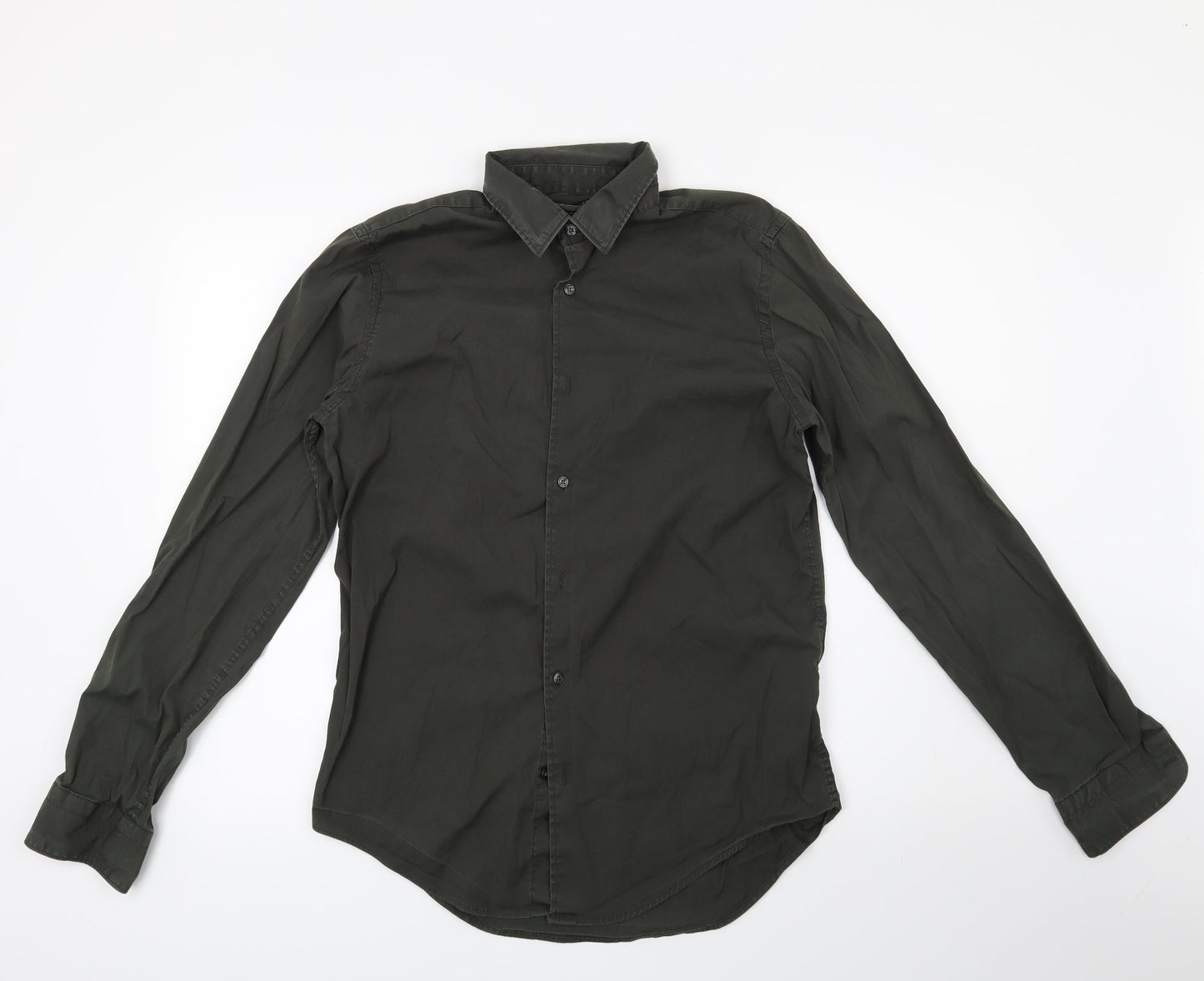 zara man Mens Green    Button-Up Size M