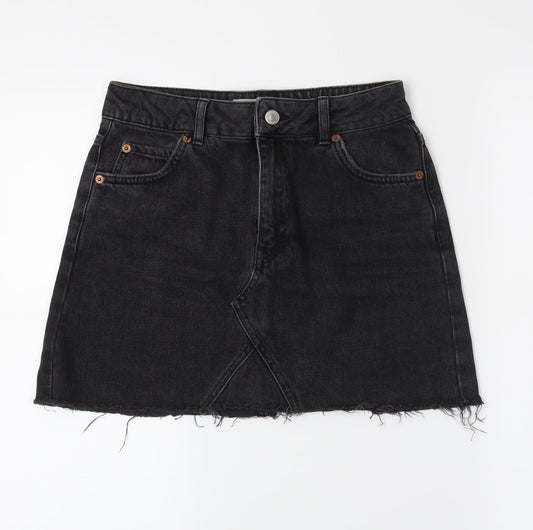 Womens UK Size 8 Topshop Straight & Pencil Denim Skirt