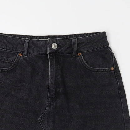 Womens UK Size 8 Topshop Straight & Pencil Denim Skirt