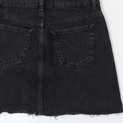 Womens UK Size 8 Topshop Straight & Pencil Denim Skirt