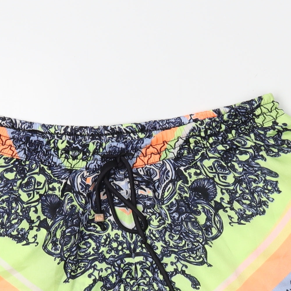River Island Womens Green Paisley  Bermuda Shorts Size XS