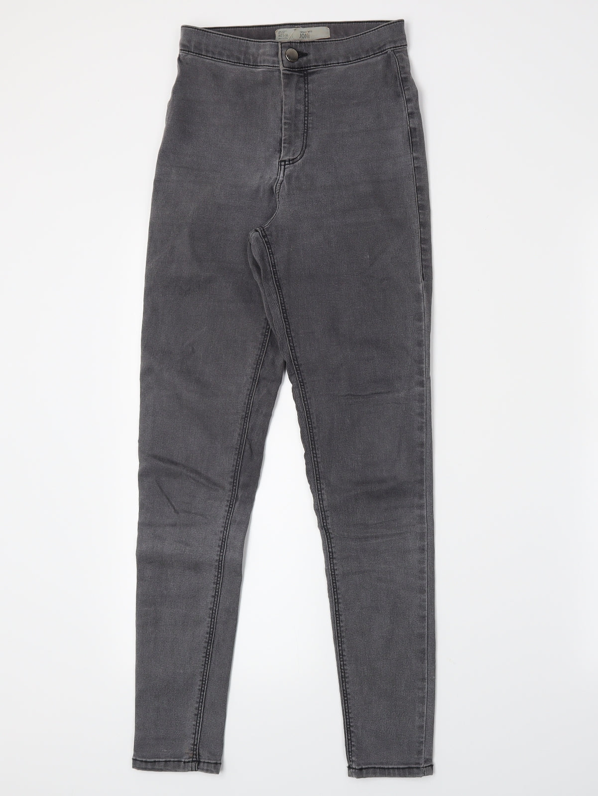 Topshop Womens Grey  Denim Skinny Jeans Size 25 in