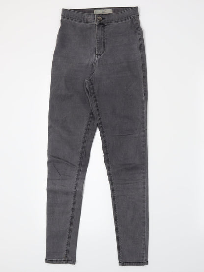 Topshop Womens Grey  Denim Skinny Jeans Size 25 in