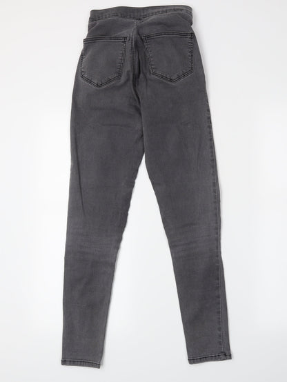 Topshop Womens Grey  Denim Skinny Jeans Size 25 in