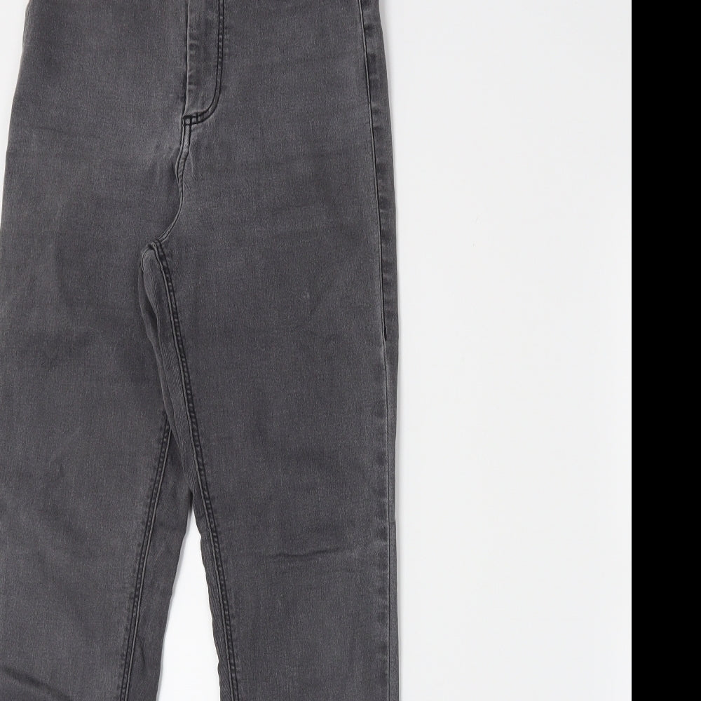Topshop Womens Grey  Denim Skinny Jeans Size 25 in