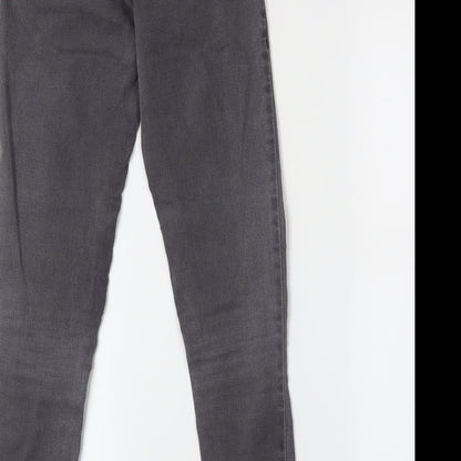 Topshop Womens Grey  Denim Skinny Jeans Size 25 in