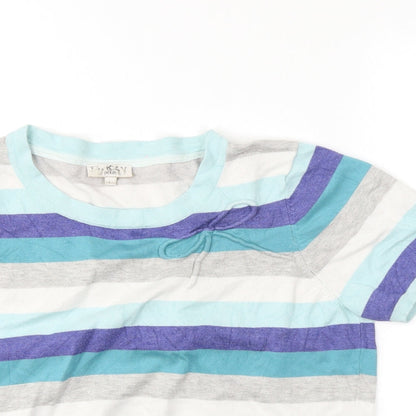 Womens UK Size L Petite Blue Basic Tank