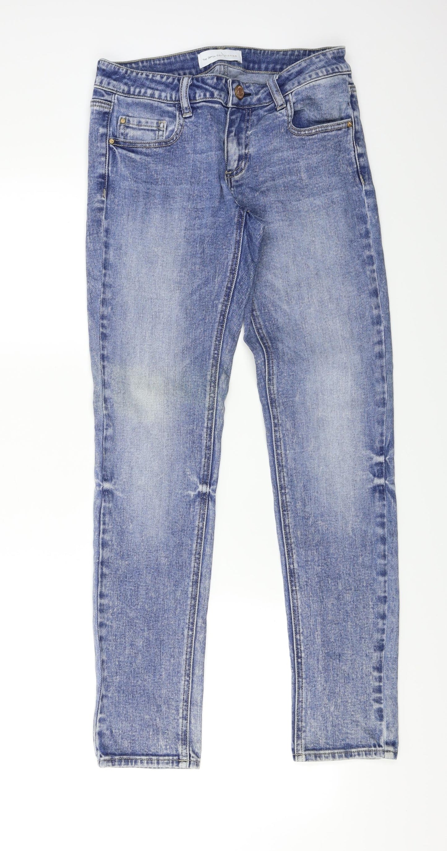 Visage Womens Blue  Denim Skinny Jeans Size 28 L26 in