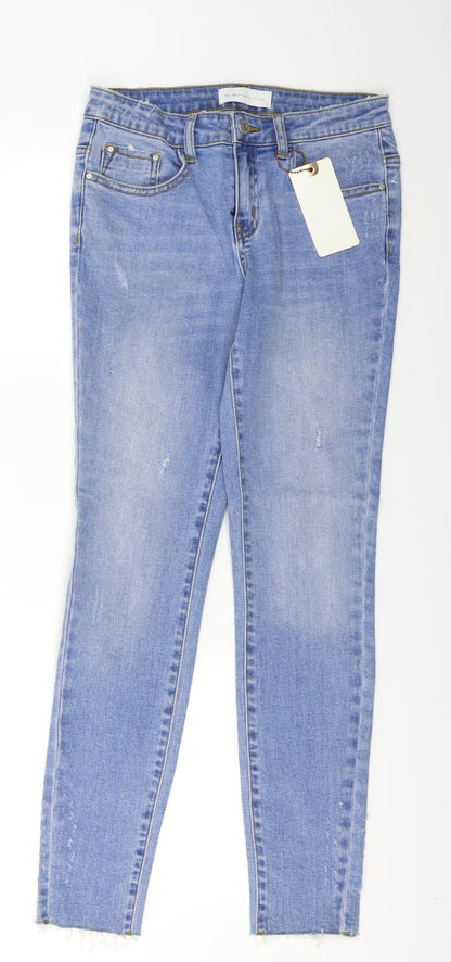 Visage Womens Blue  Denim Skinny Jeans Size 27 L29 in