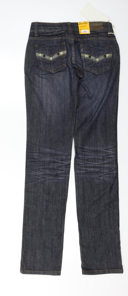 Sciapai Womens Blue  Denim Straight Jeans Size S L31 in