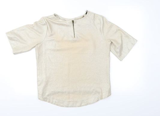 Womens UK Size 10 Atmosphere Gold Basic Blouse